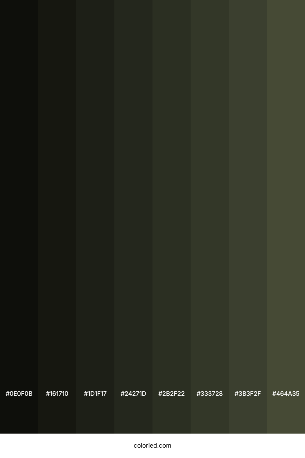 Rifle Green Color Shades