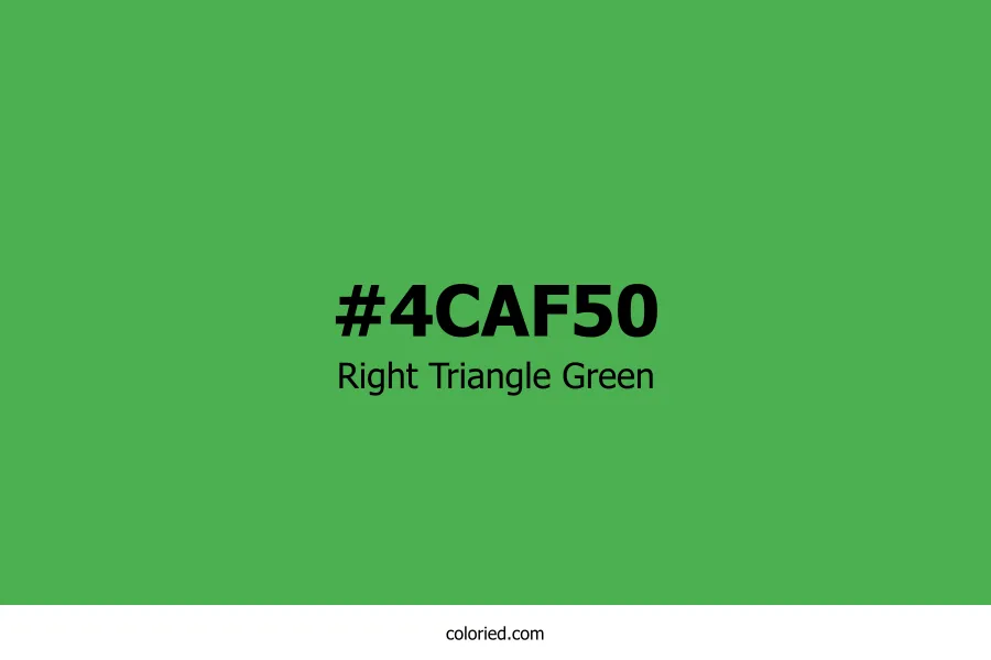 Right Triangle Green Color
