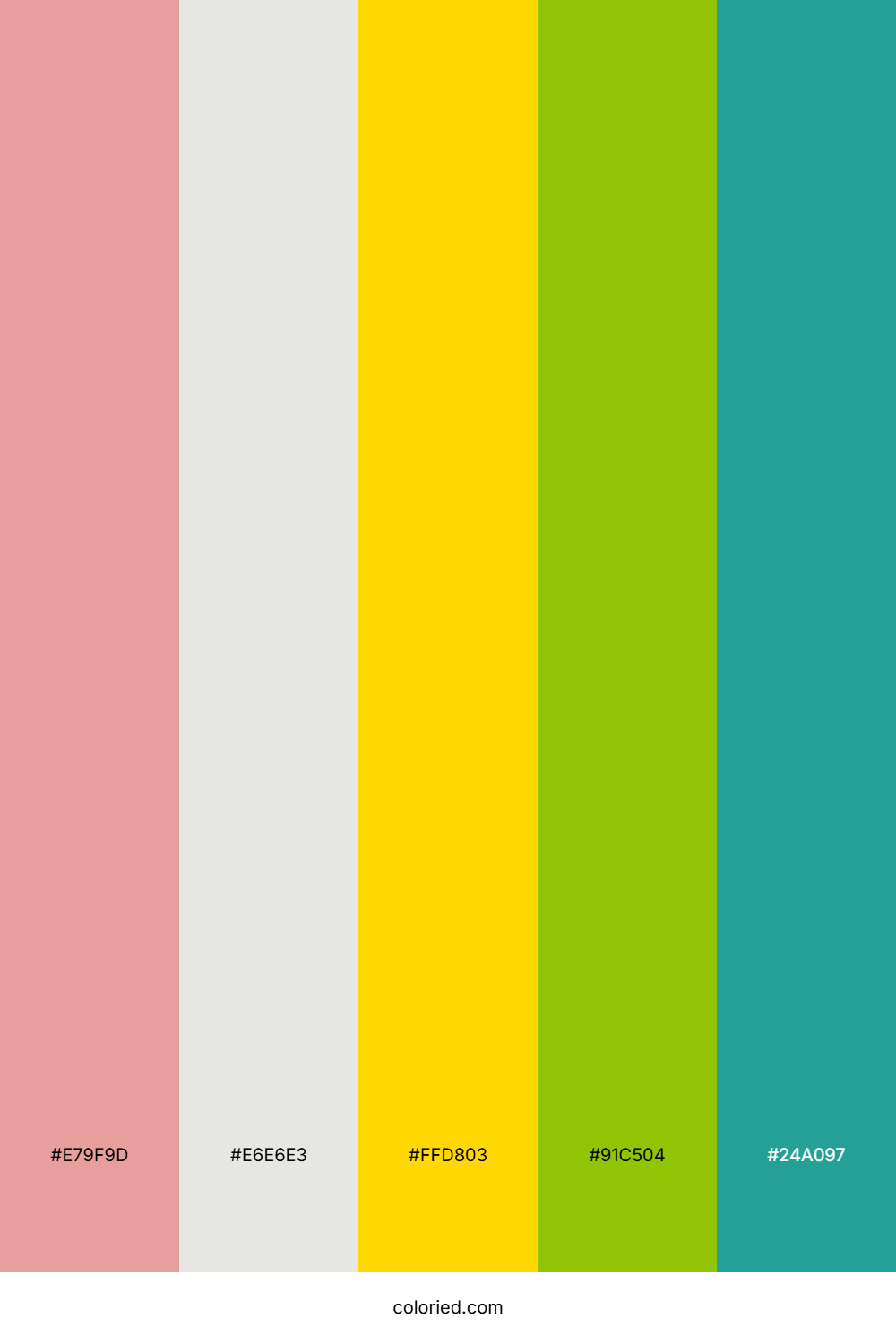 Rose Cloud Citrus Color Palette
