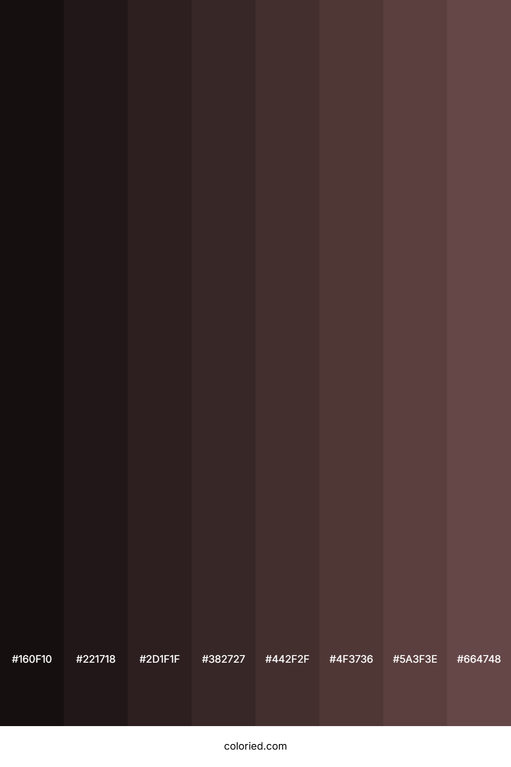 Rose Ebony Color Shades