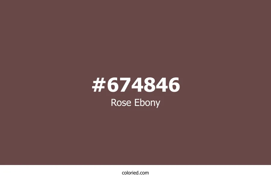 Rose Ebony Color
