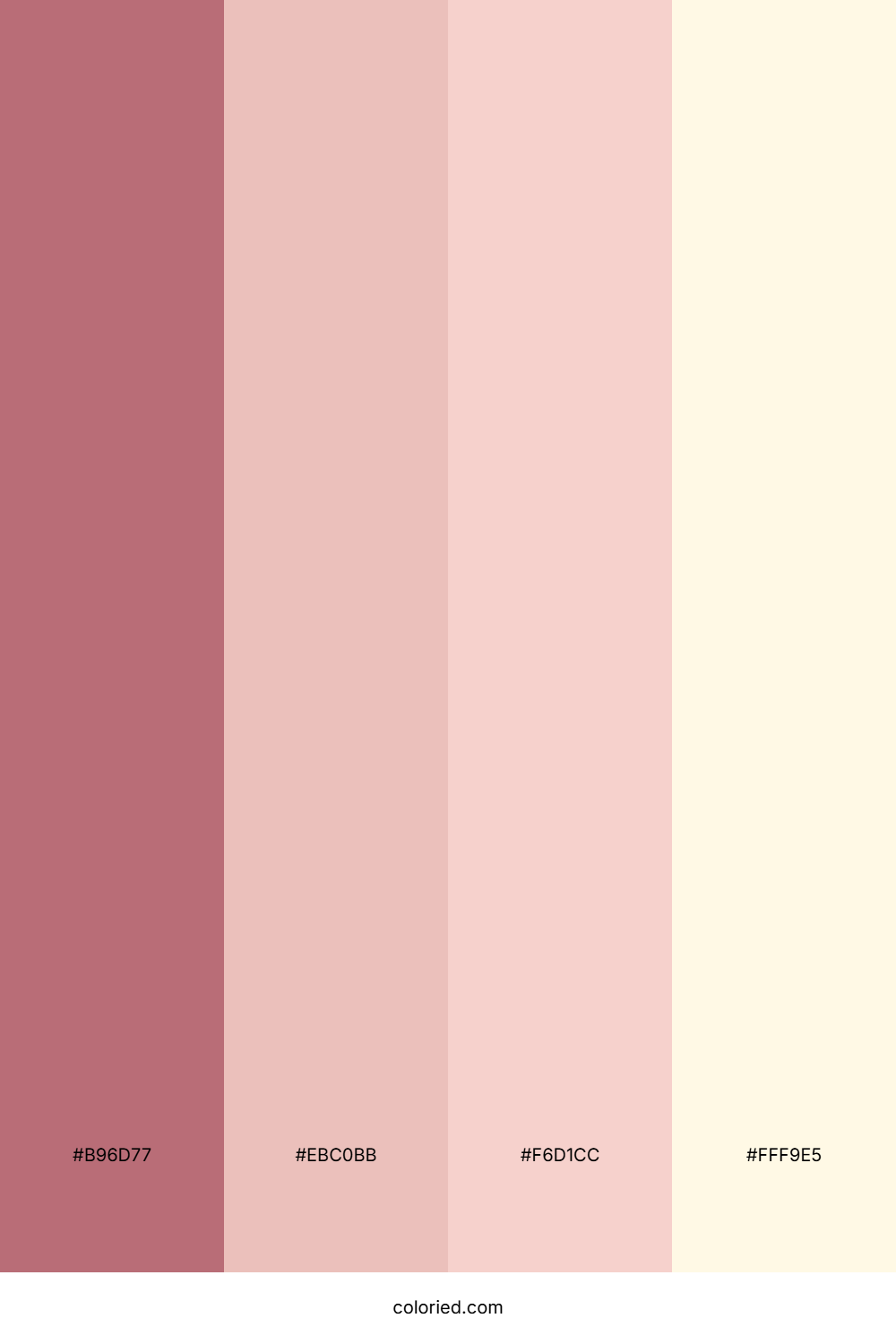 Rose Gold and Soft Pink Color Palette