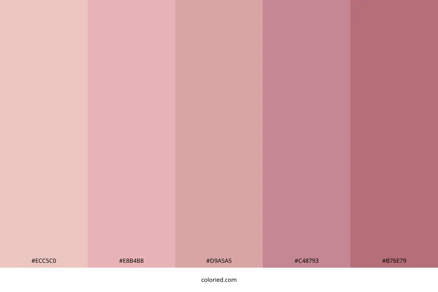 Rose Gold Color Palette