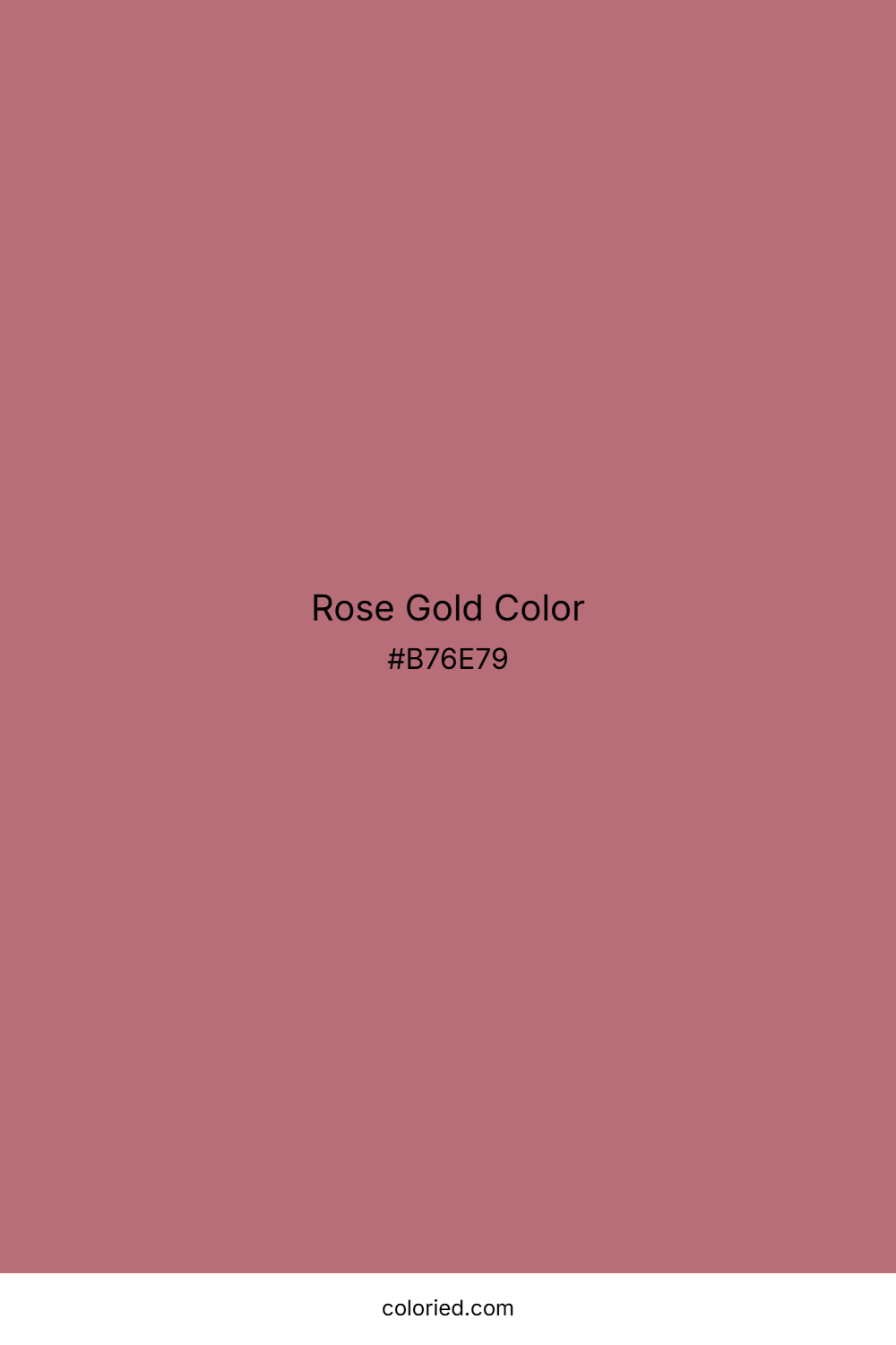 Rose Gold Color