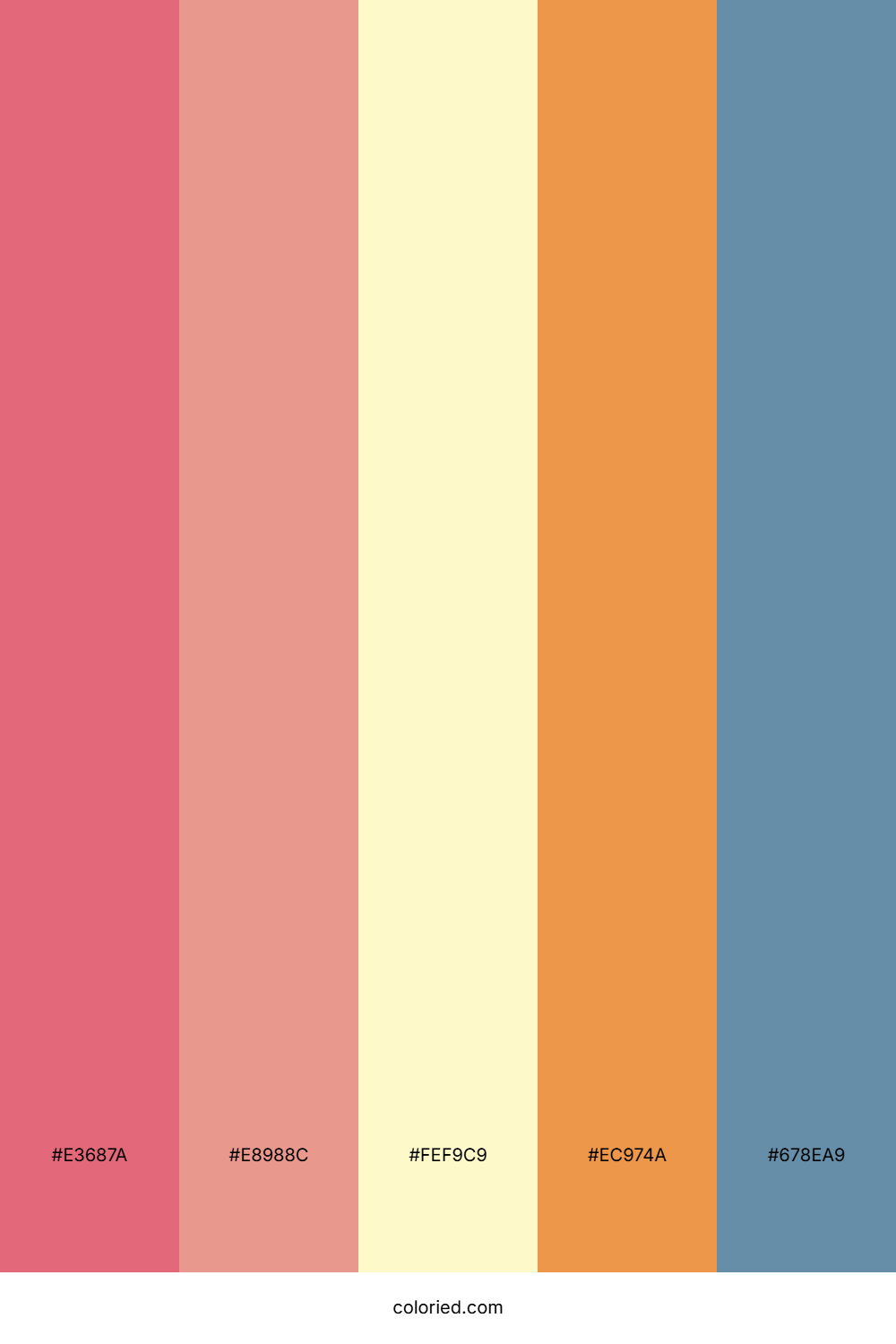 Rose Gold Horizon Color Palette