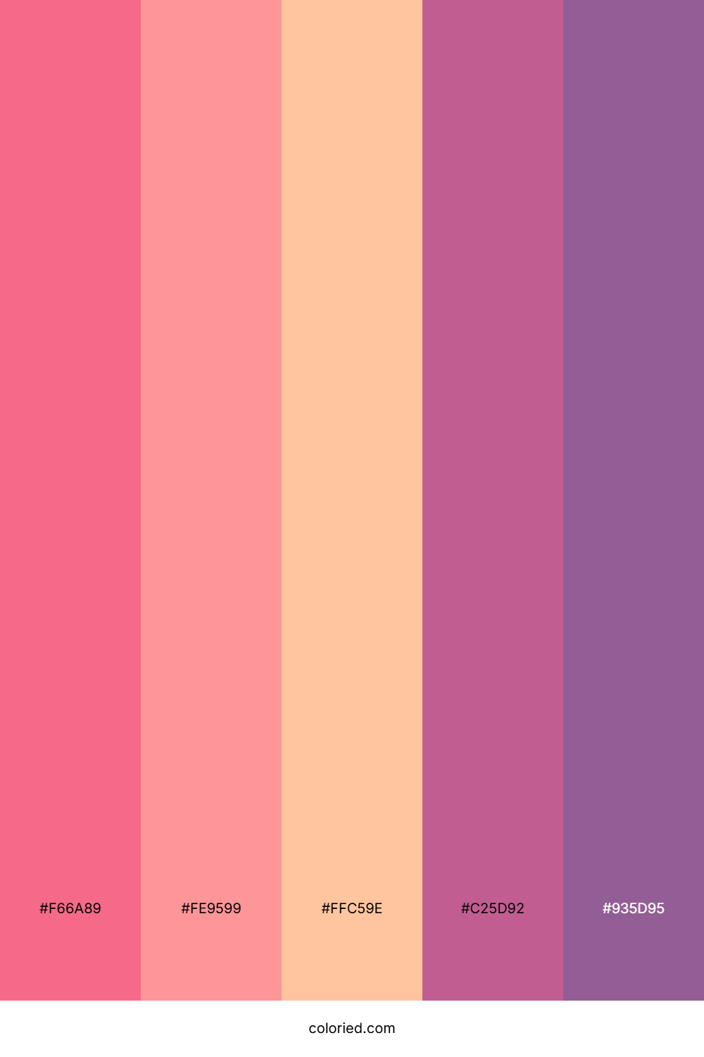Rose Pink And Peach Color Palette