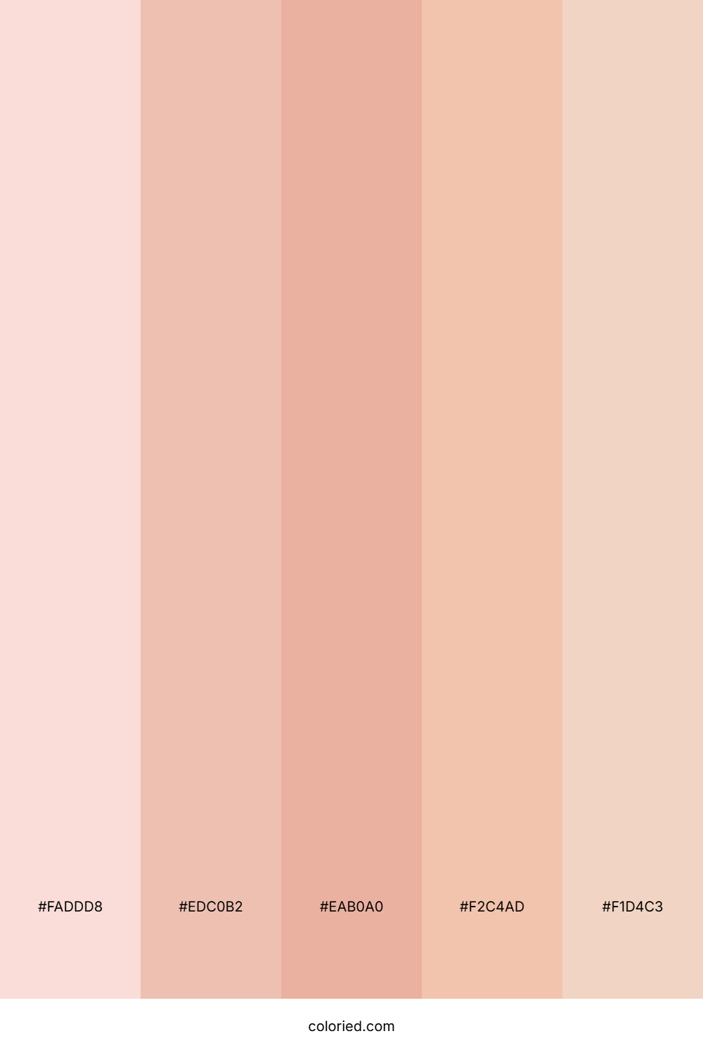 Rose Quartz and Peach Color Palette