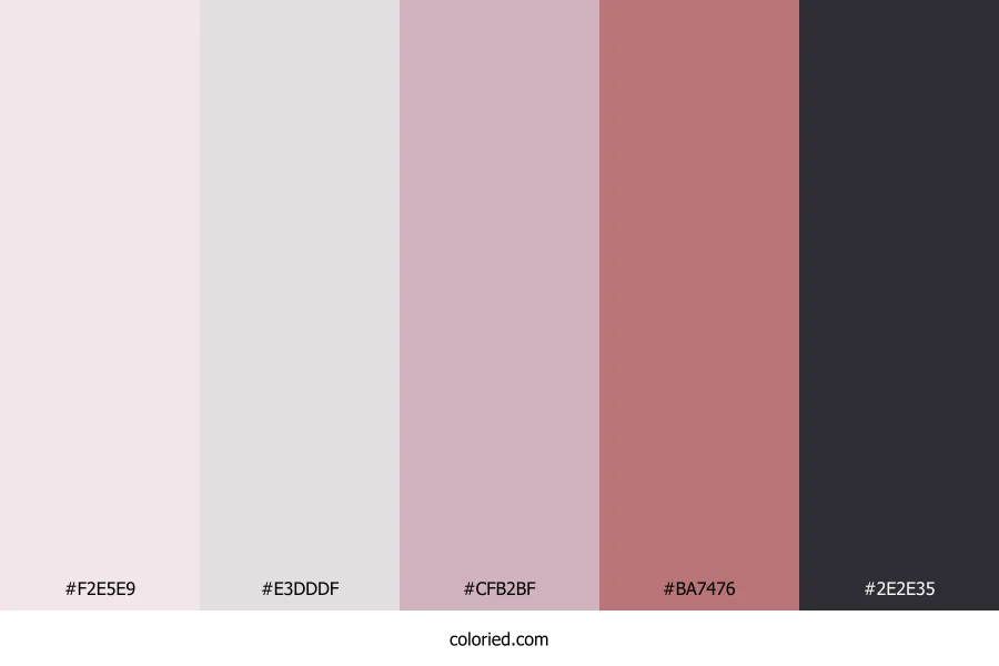 Rose Quartz Shadow Color Palette