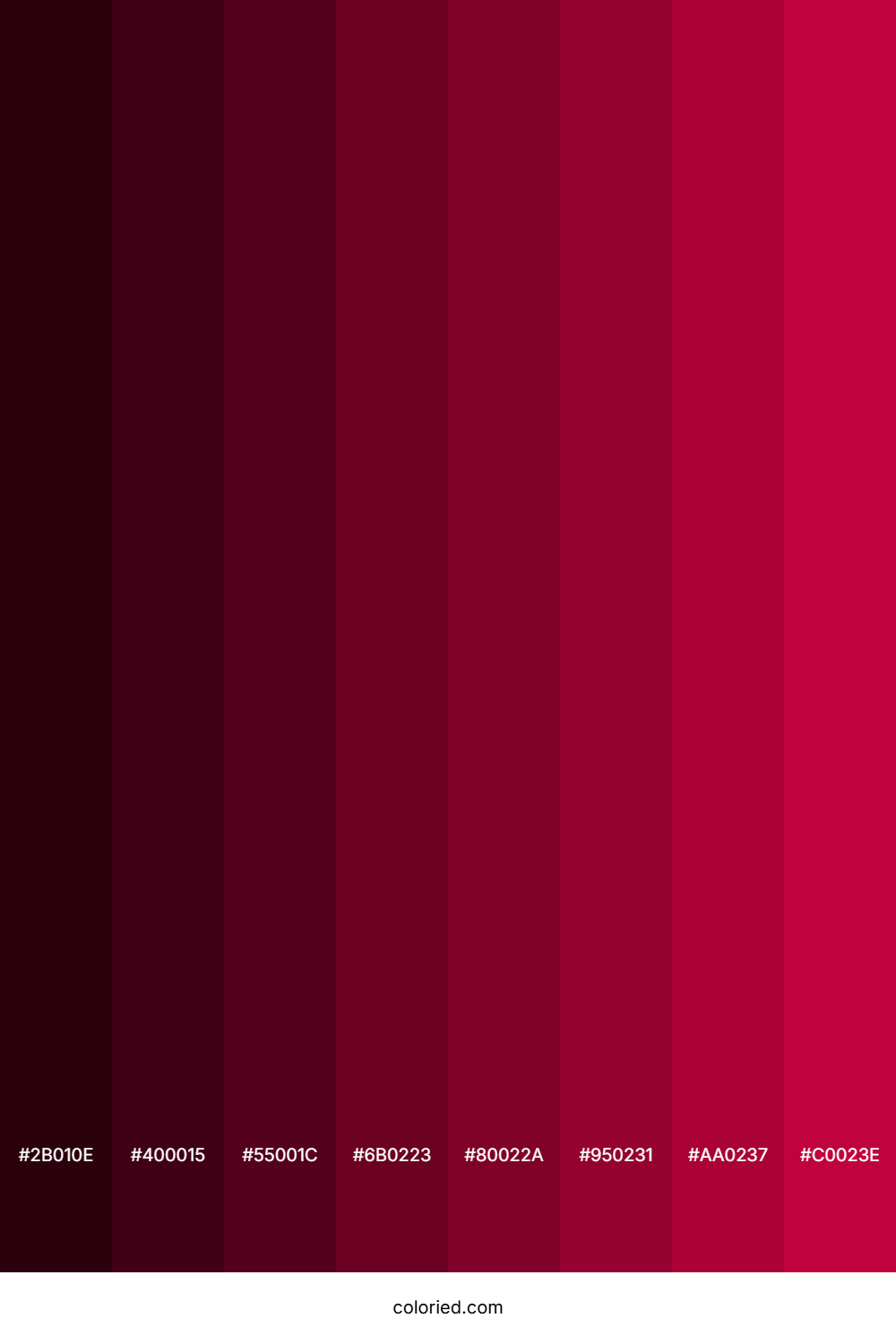 Rose Red Color Shades
