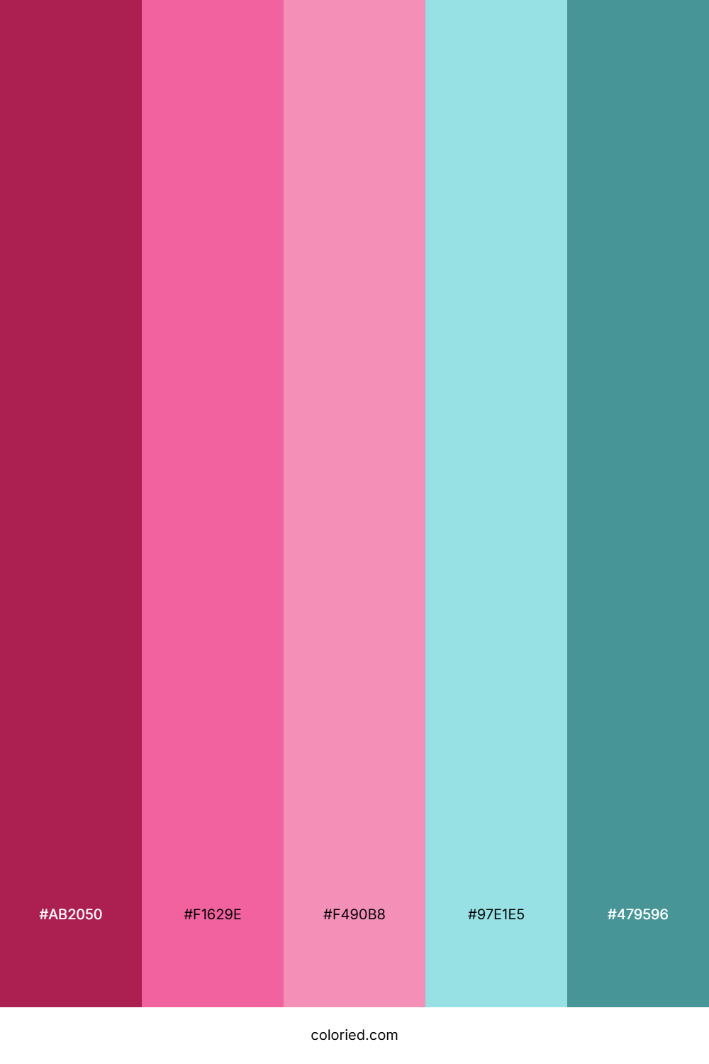 Rosewater Lagoon Dream Color Palette