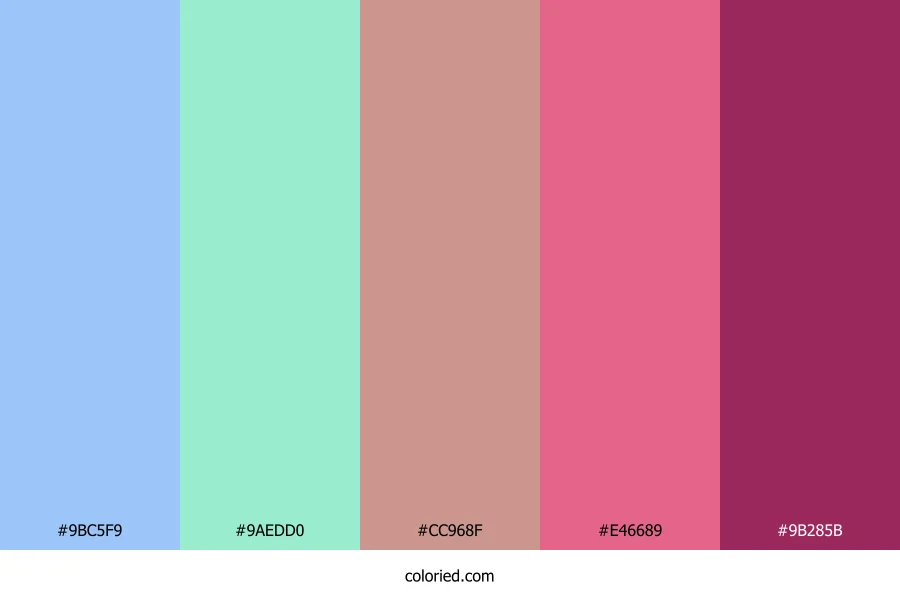 Rosewater Mint Dream Color Palette