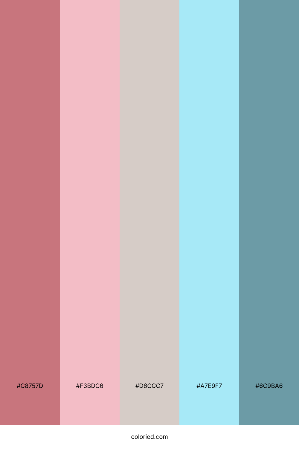 Rosewater Sky Haze Color Palette