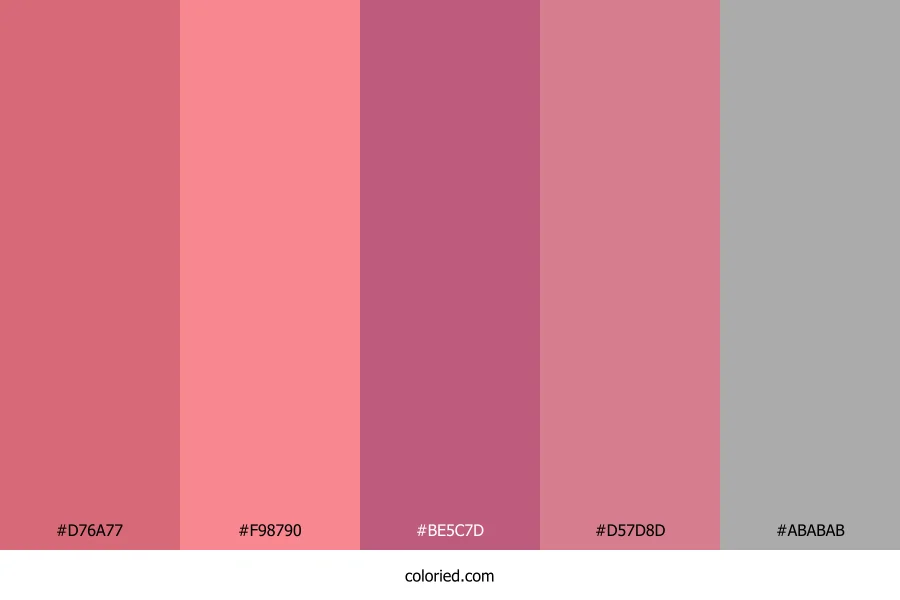 Rosewood and Blush Color Palette