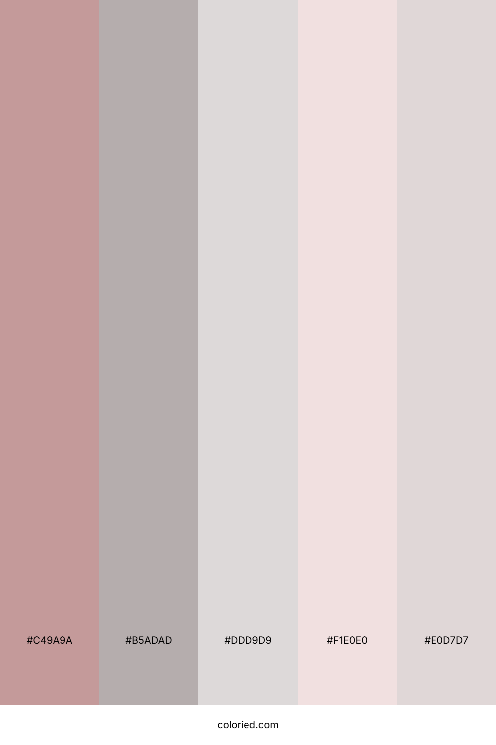 Rosewood and Gray Color Palette