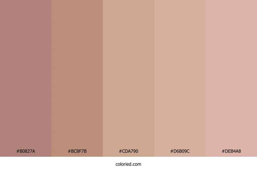 Rosewood and Sand Color Palette