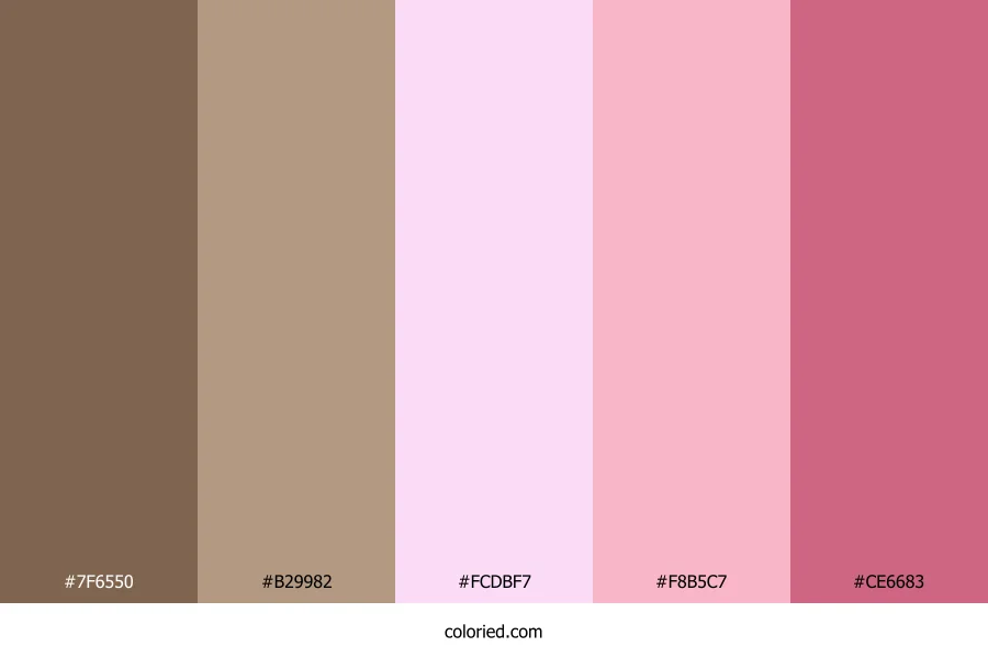 Rosewood Blush Color Palette