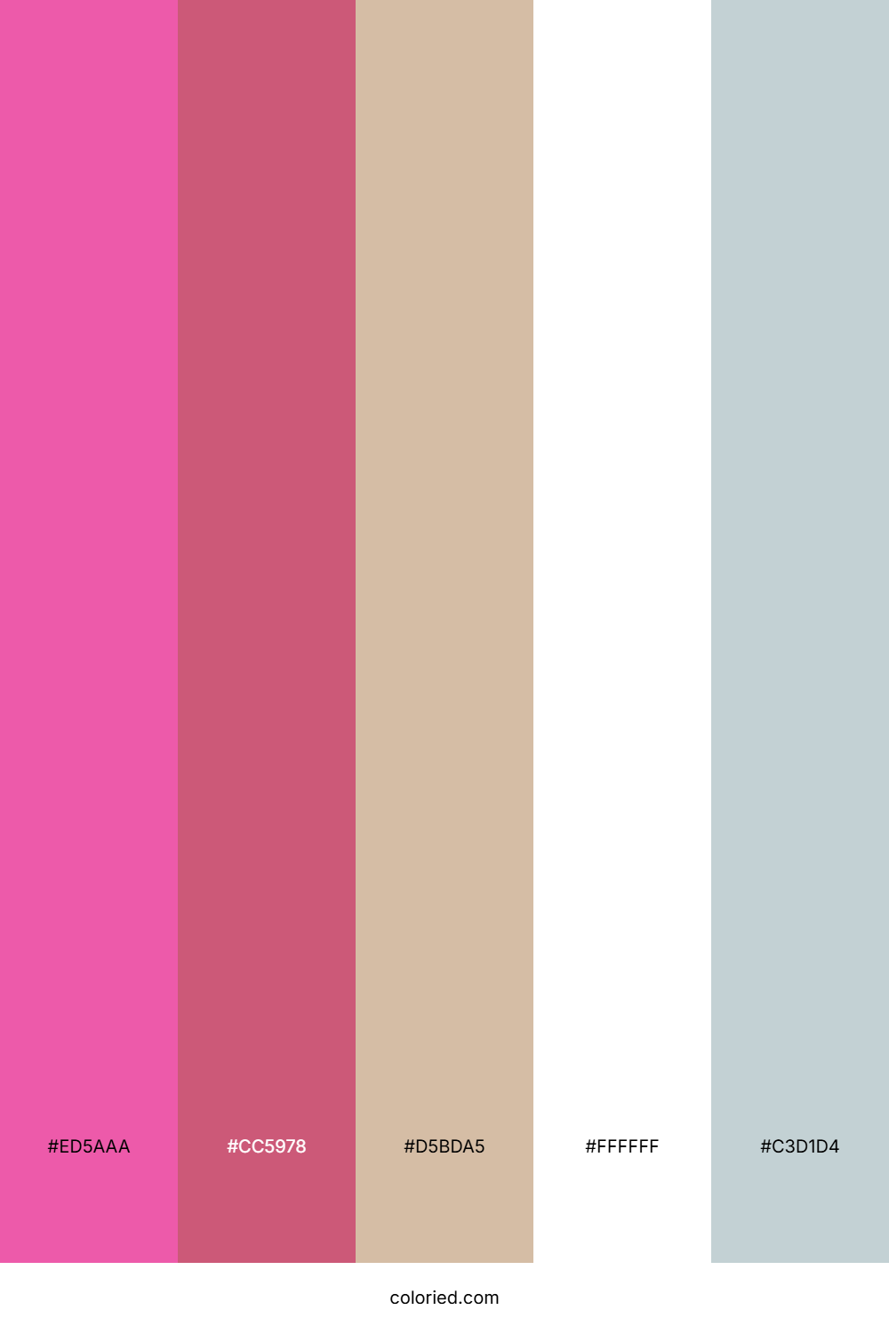 Rosewood Blush Ivory Color Palette