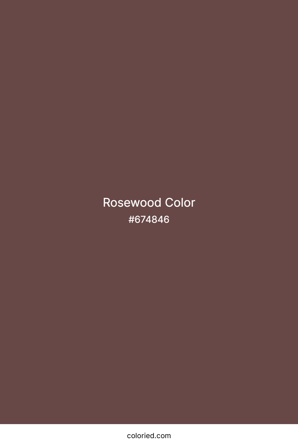 Rosewood Color