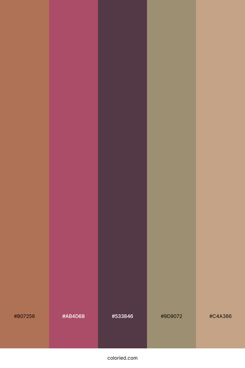 Rosewood Desert Haze Color Palette