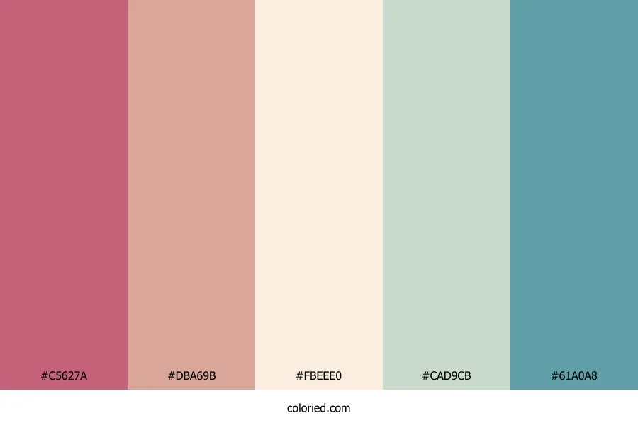 Rosewood Mist Harmony Color Palette