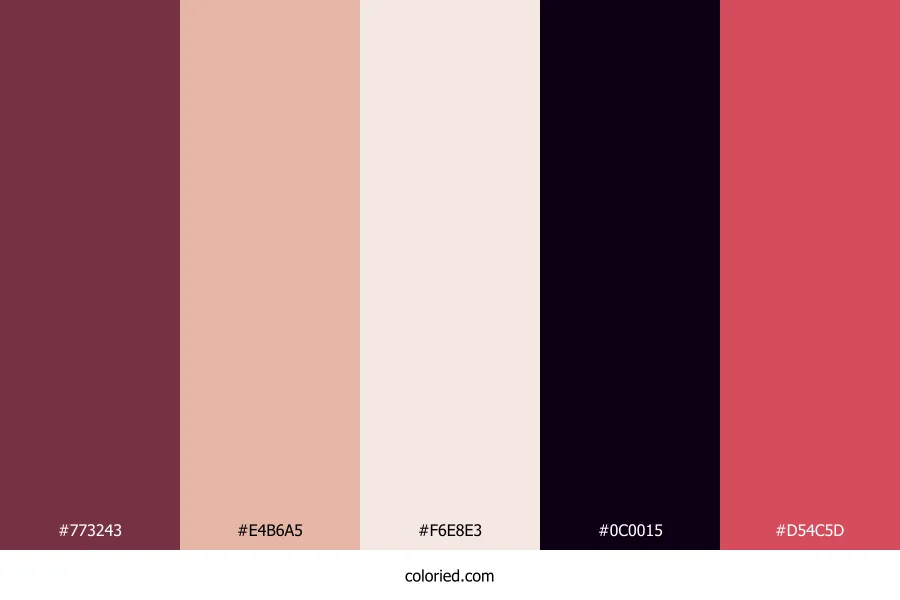 Rosewood Mist Whisper Color Palette