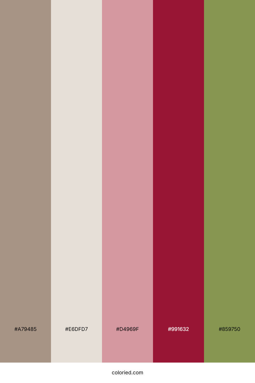 Rosewood Sage Harmony Color Palette