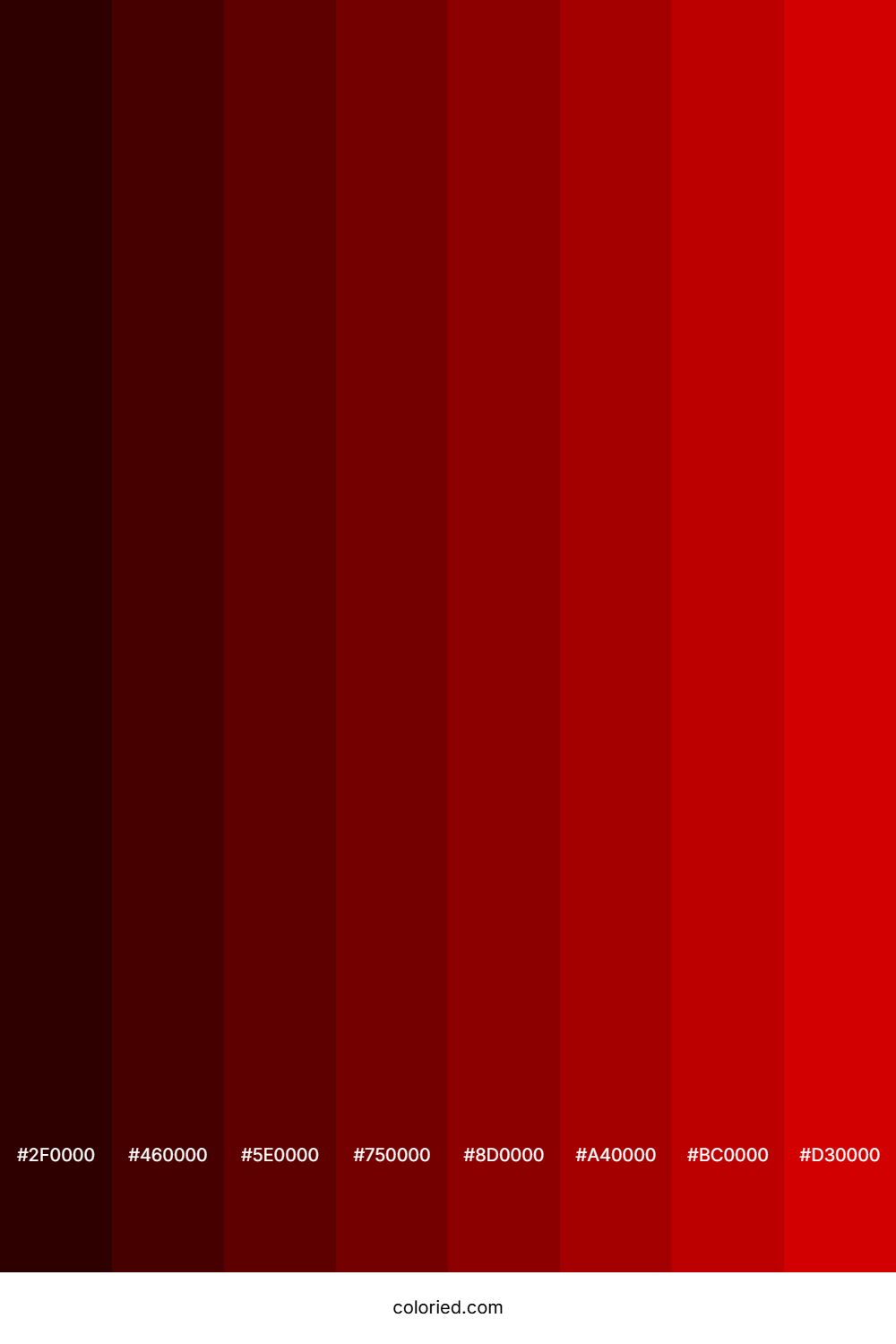 Rosso Corsa Color Shades