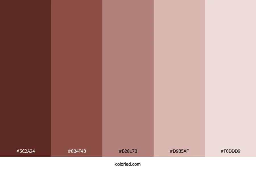 Rosy Skin Shades Color Palette