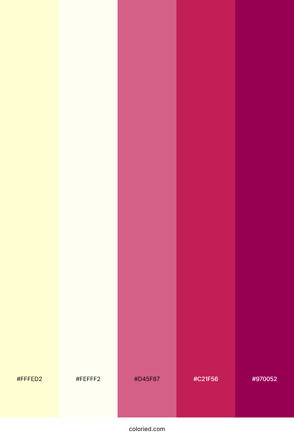 Rosé Twilight Cream Color Palette