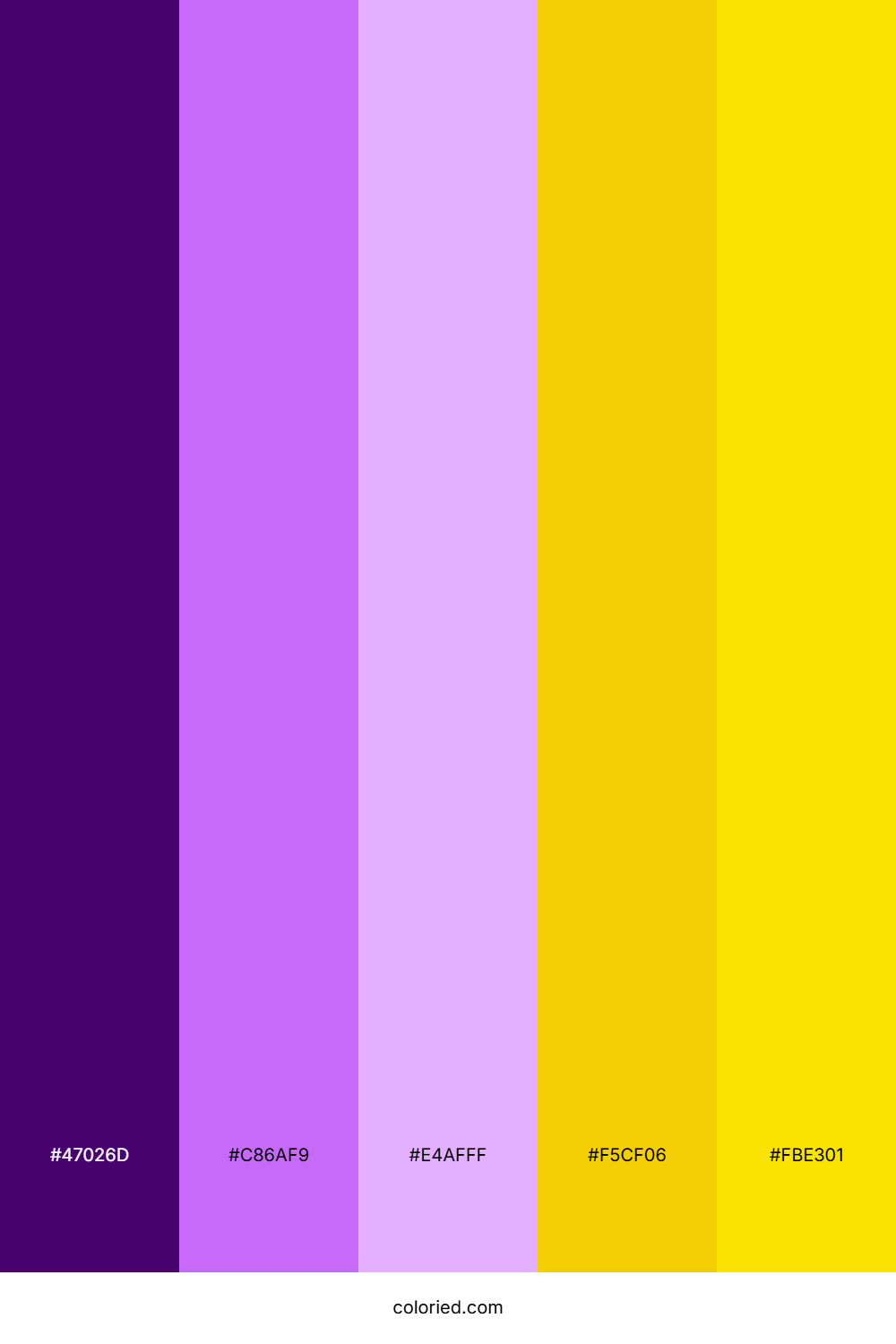 Royal Amethyst Gold Color Palette