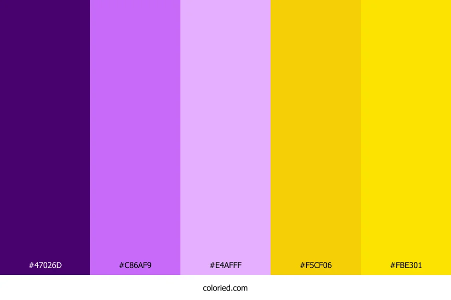 Royal Amethyst Gold Color Palette