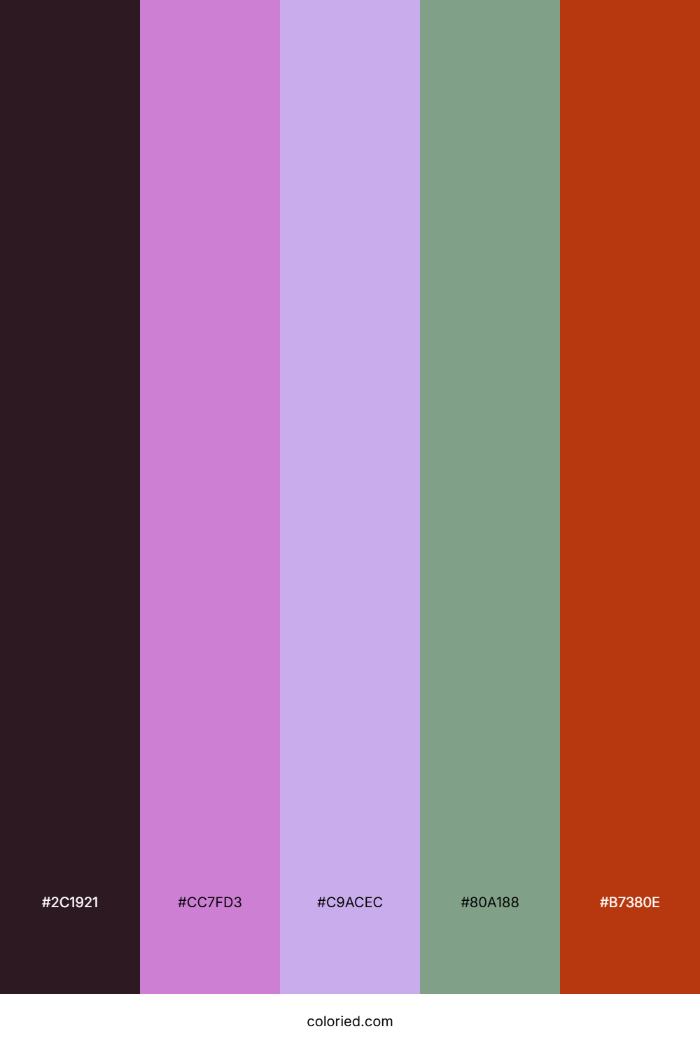 Royal Amethyst Haze Color Palette