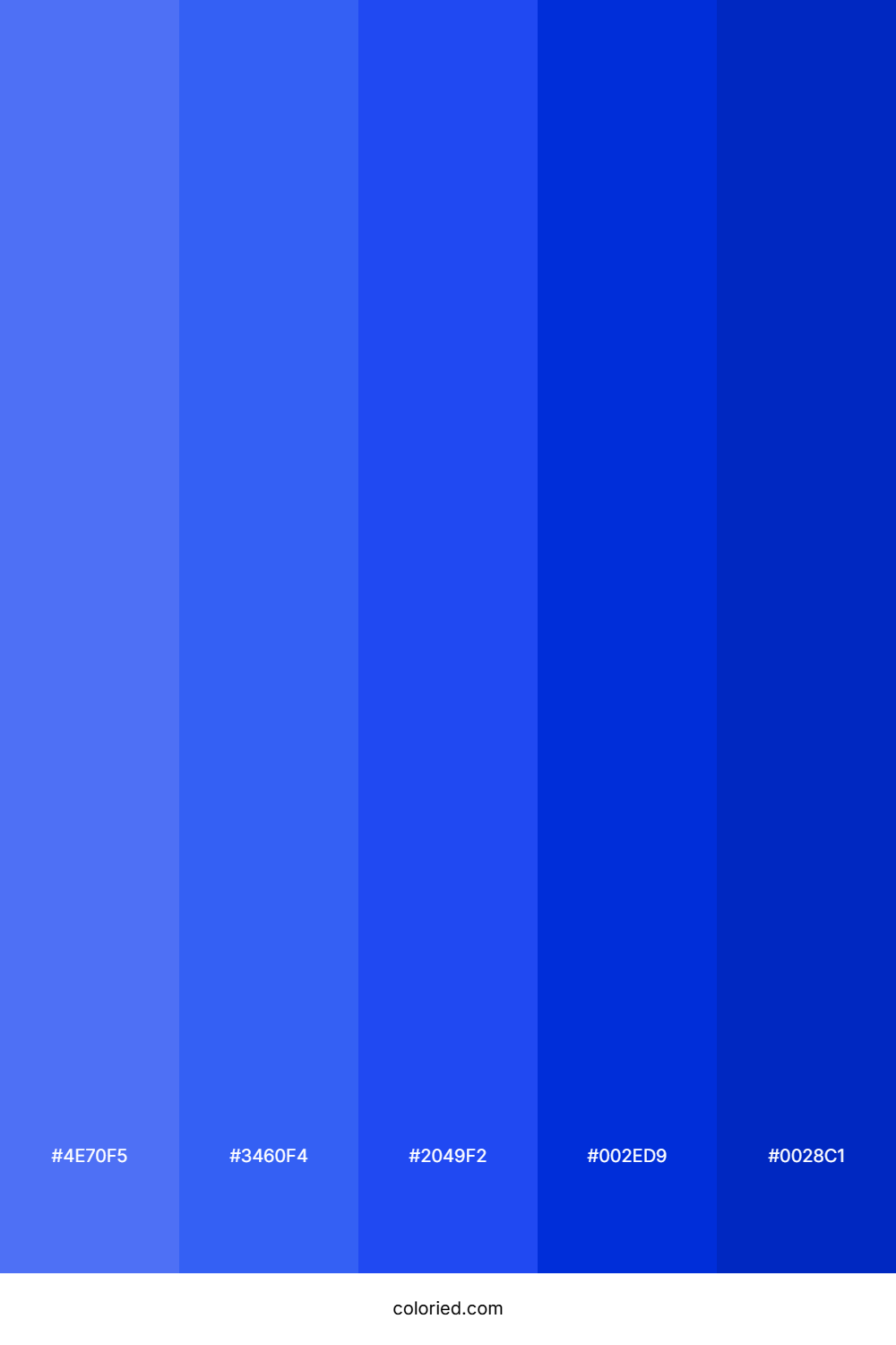 Royal Blue and Cobalt Color Palette