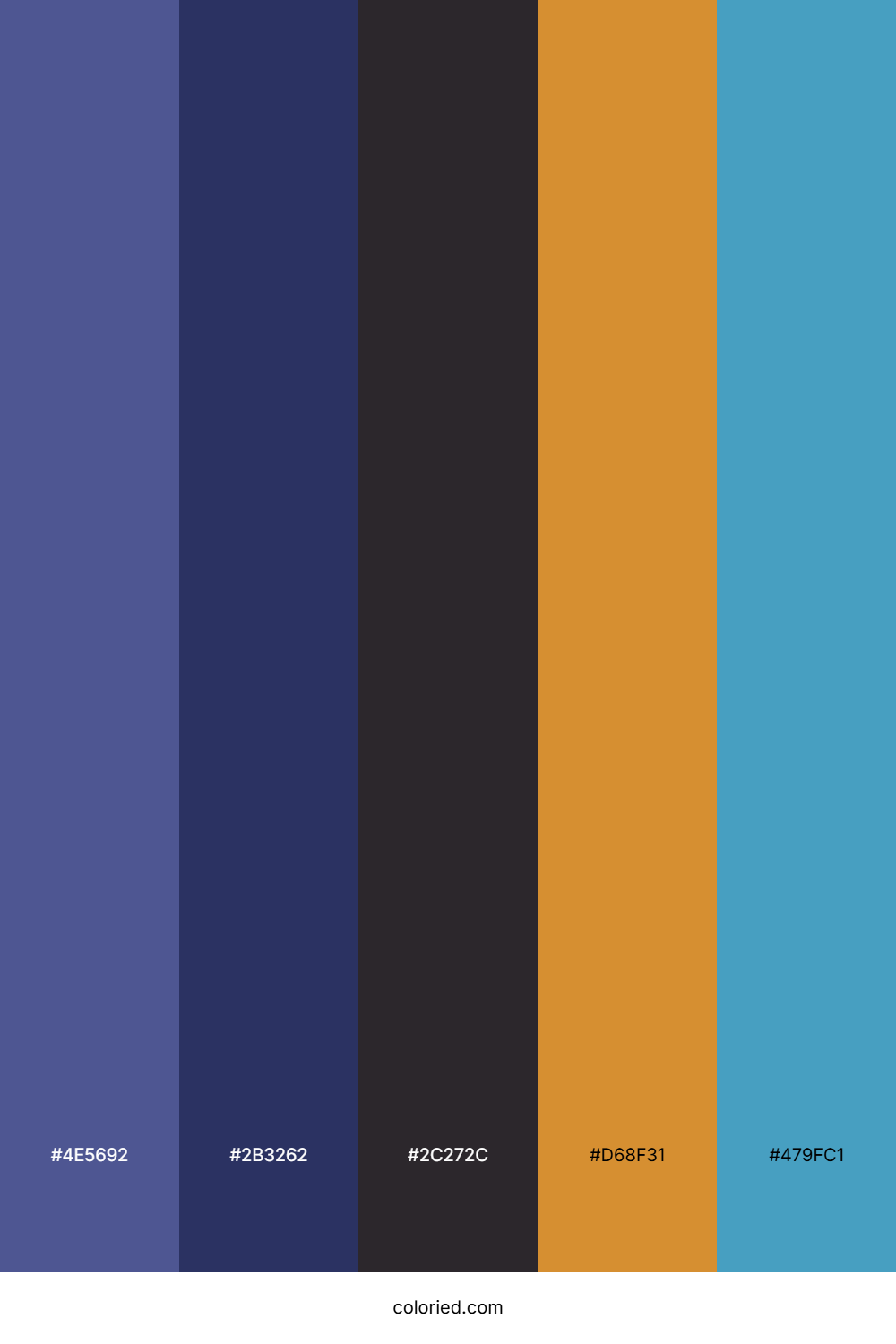 Royal Blue and Goldenrod Color Palette