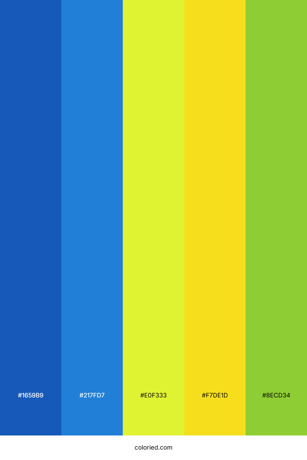 Royal Blue And Lemon Color Palette