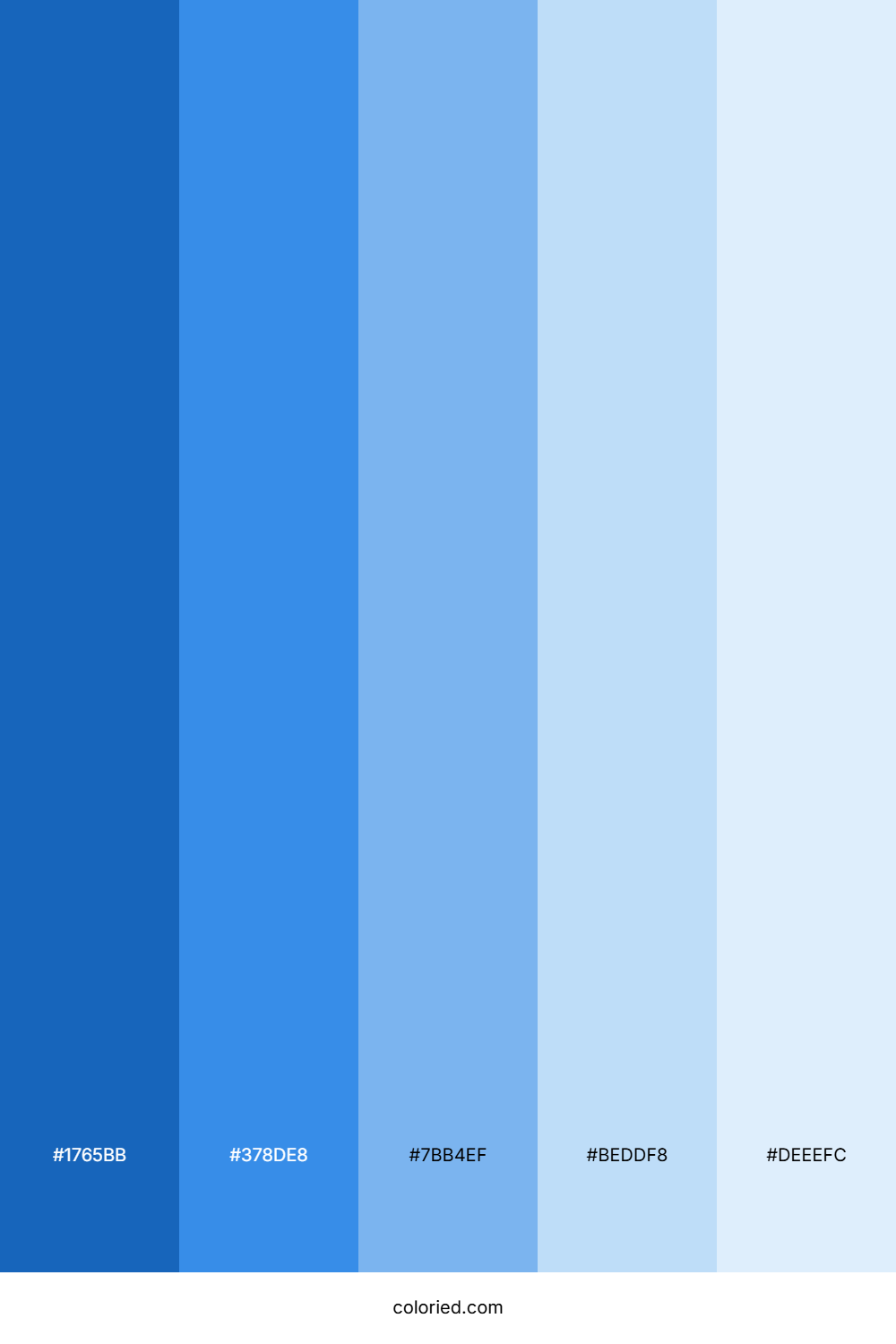 Royal Blue and Sky Blue Color Palette