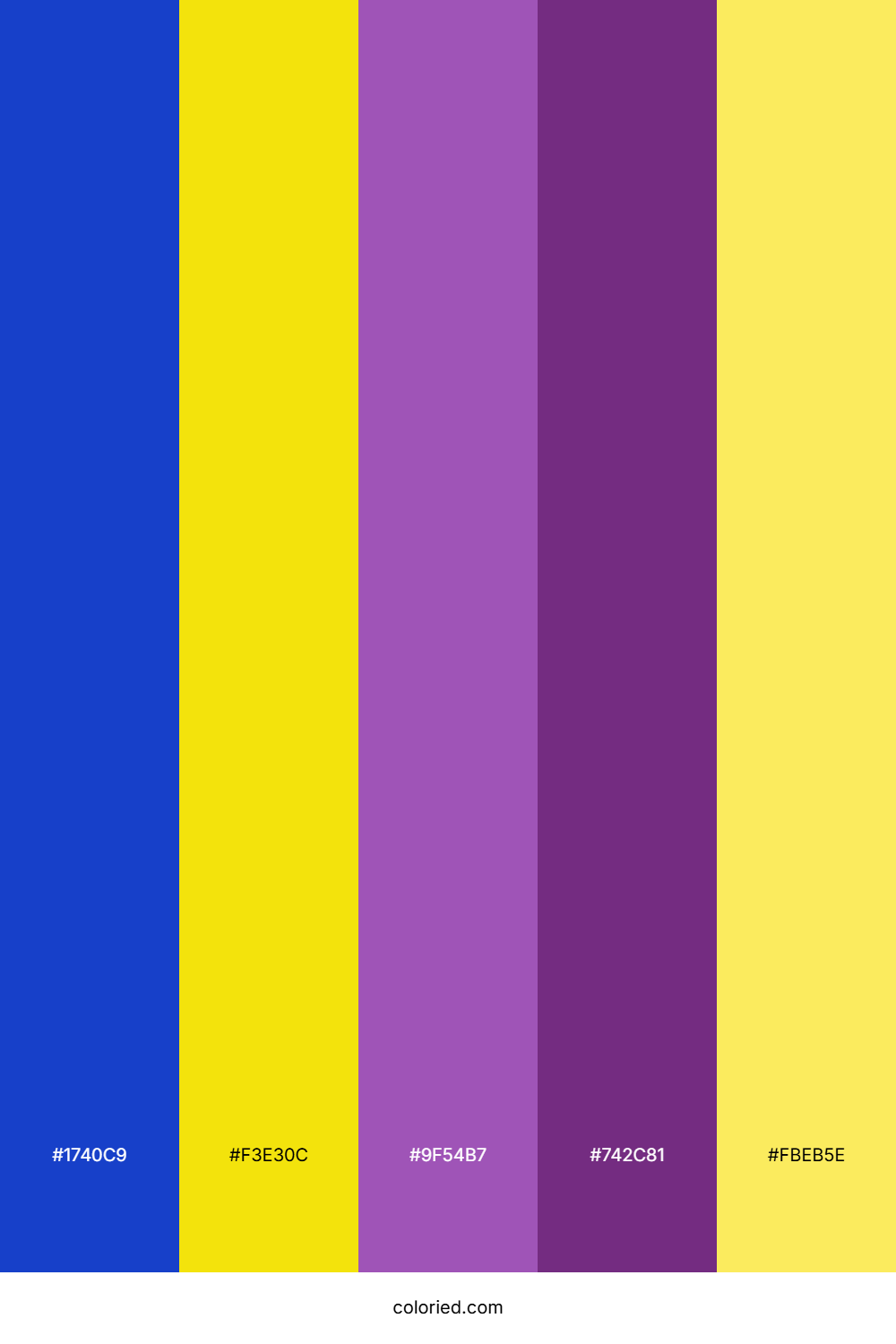 Royal Blue And Violet Color Palette