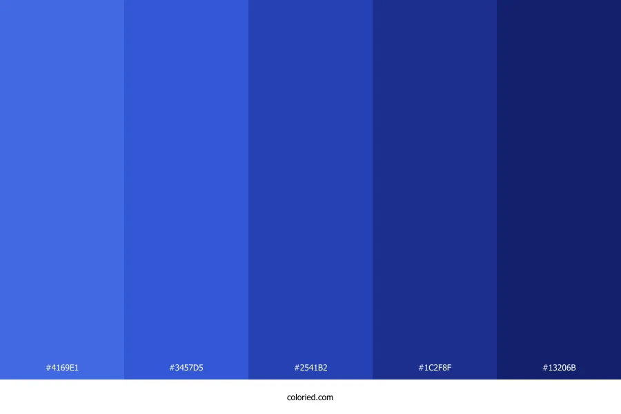 Royal Blue Color Palette