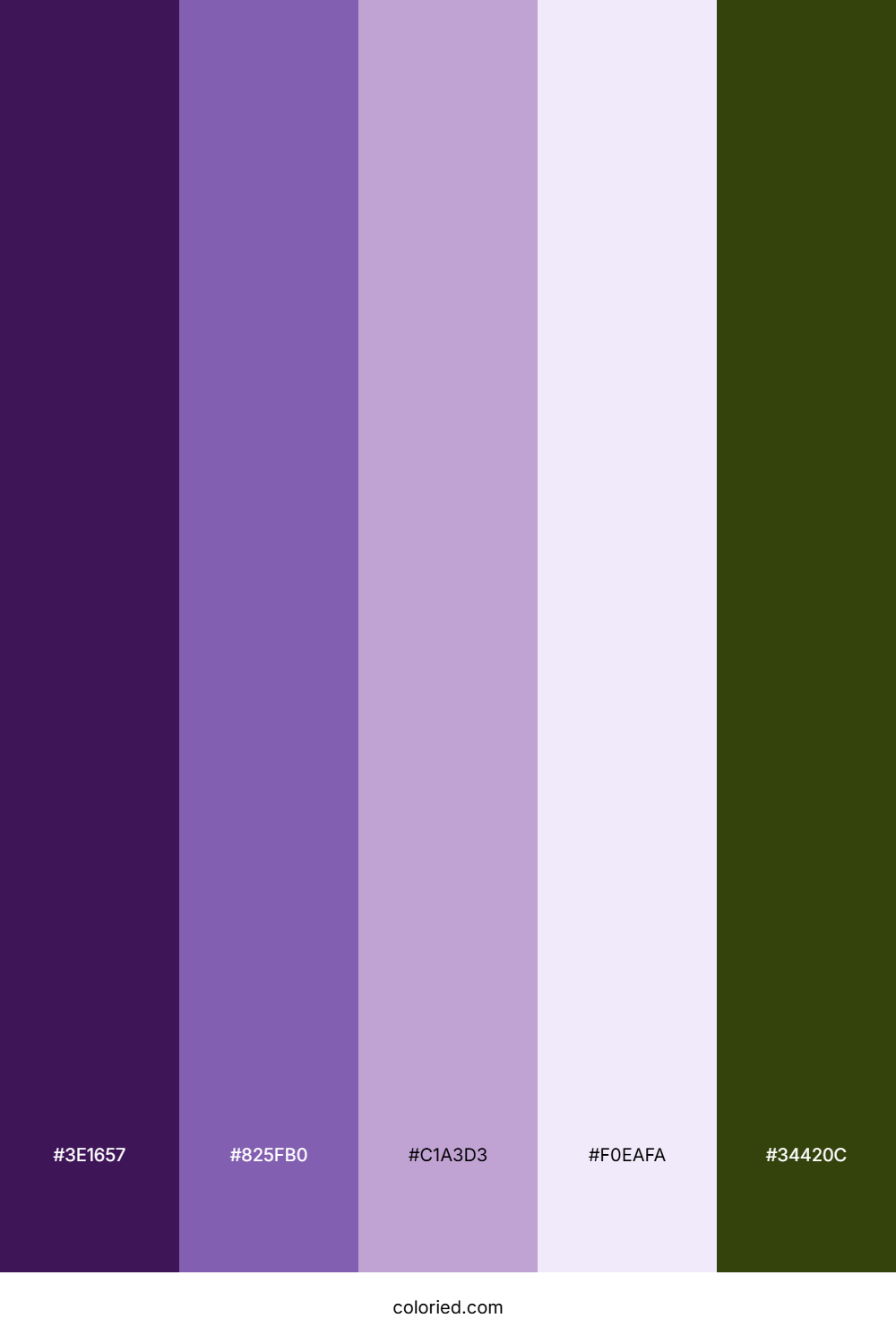 Royal Gloom Lavender Color Palette