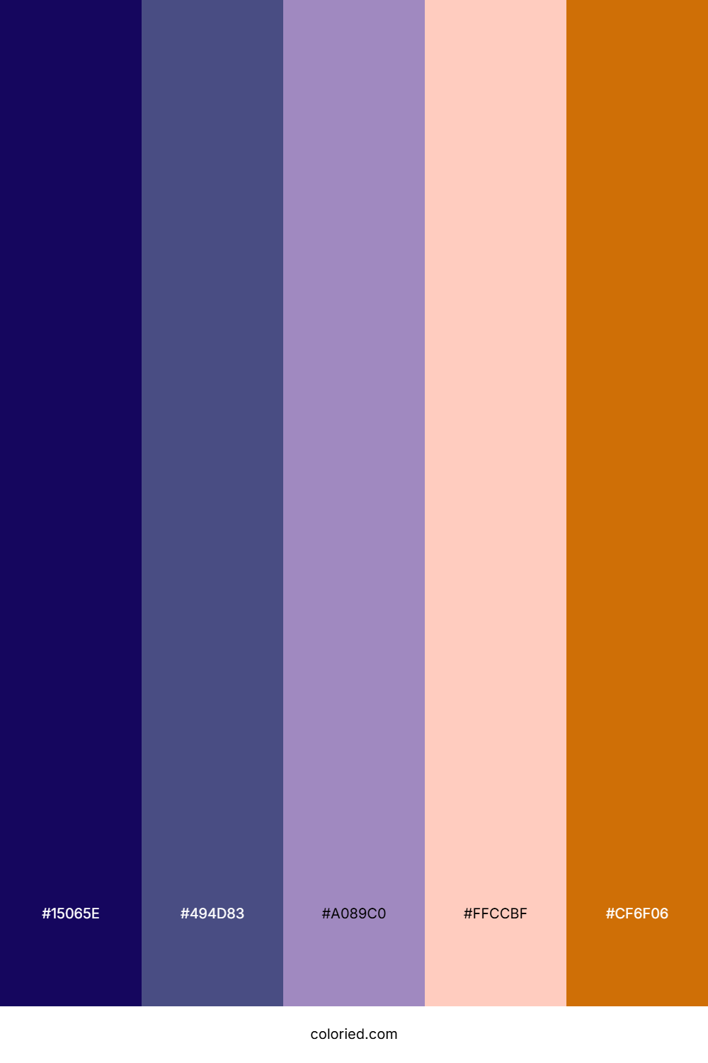 Royal Indigo Ember Color Palette