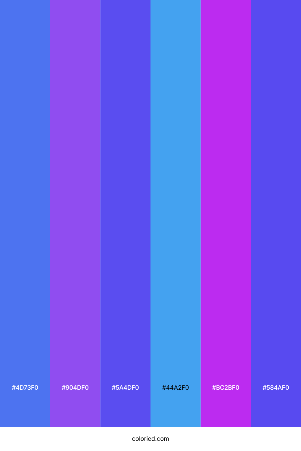 Royal Indigo Twilight Color Palette