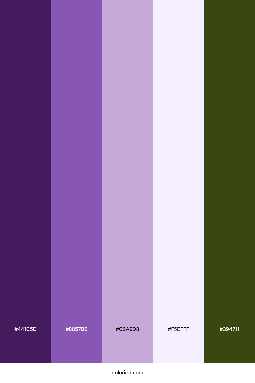Royal Lavender Grove Color Palette