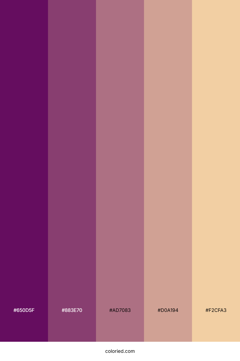 Royal Orchid Evening Color Palette