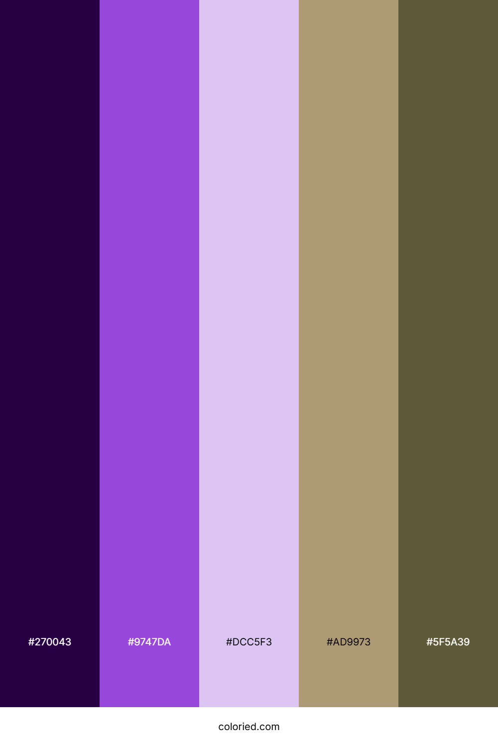 Royal Orchid Sunset Color Palette