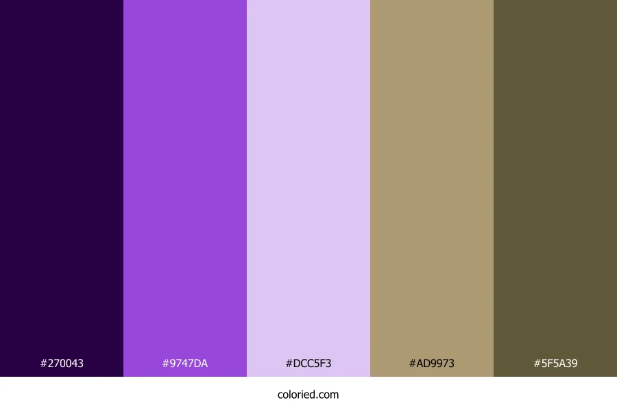 Royal Orchid Sunset Color Palette