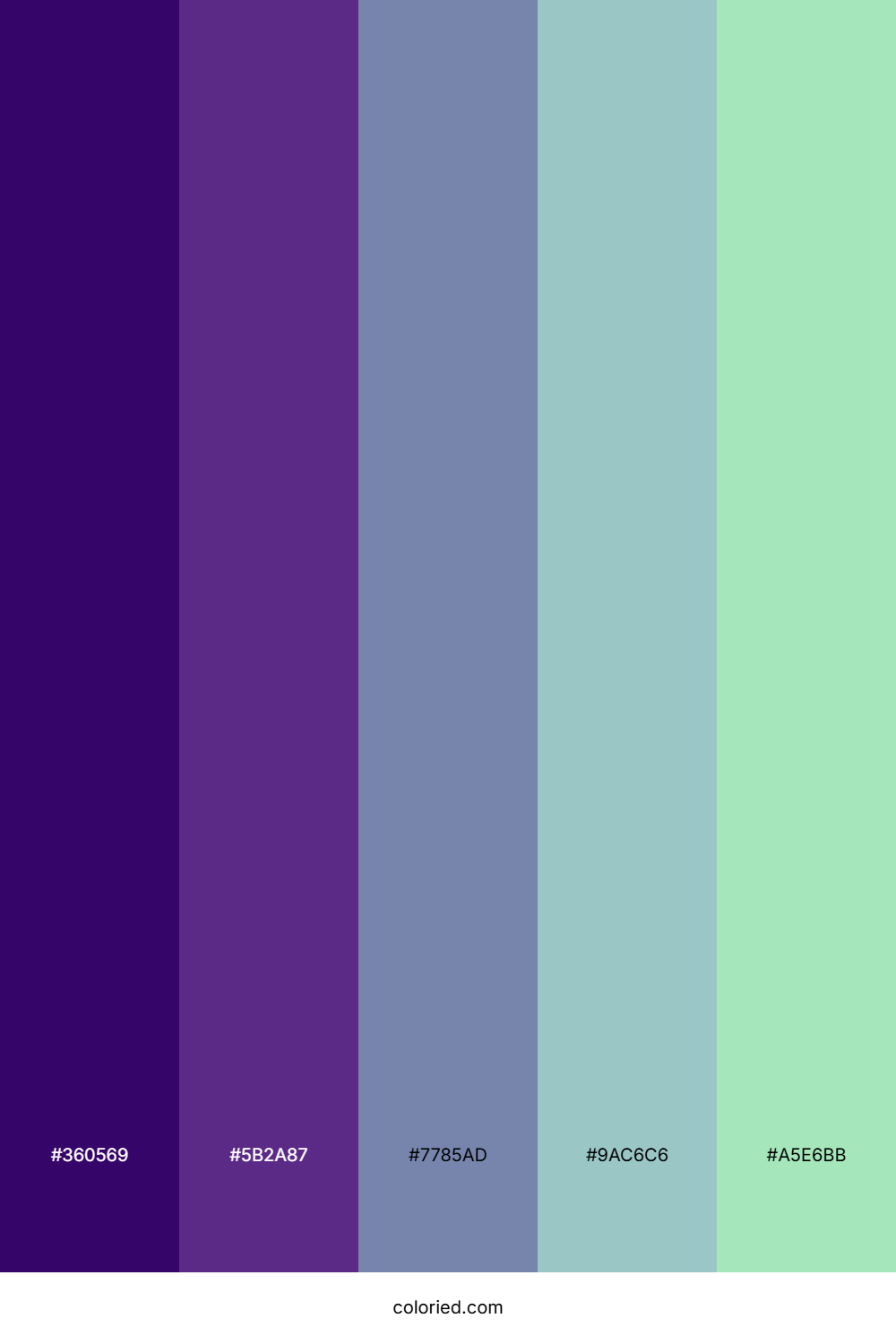 Royal Plum Ice Color Palette