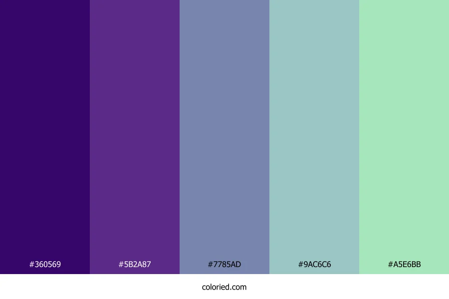 Royal Plum Ice Color Palette