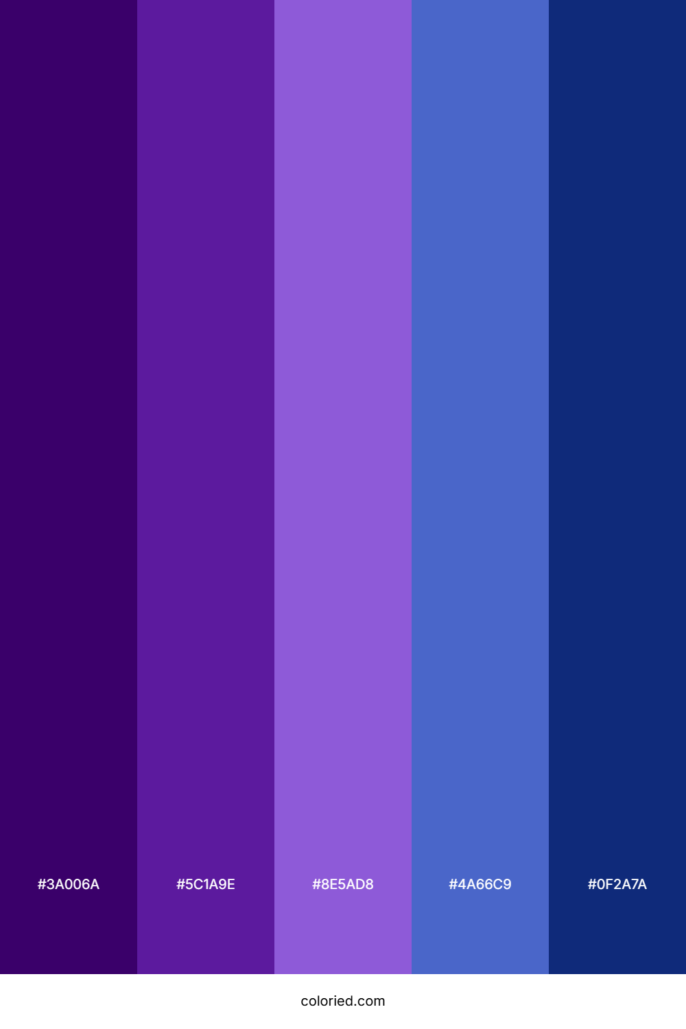 Royal Purple and Blue Color Palette