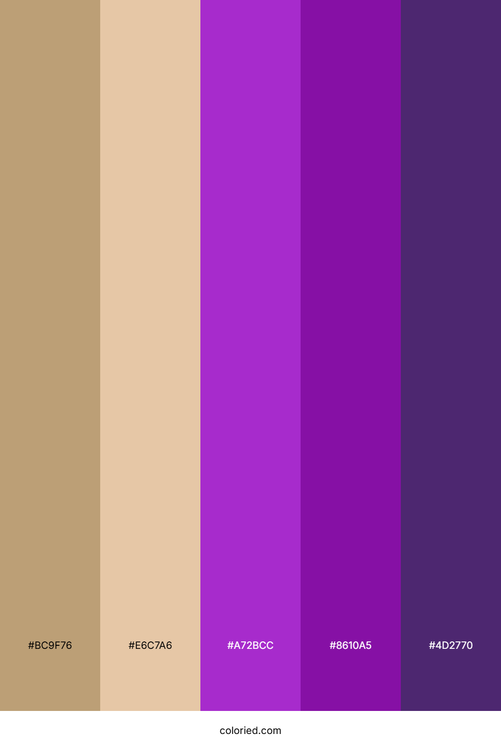 Royal Purple And Goldenrod Color Palette