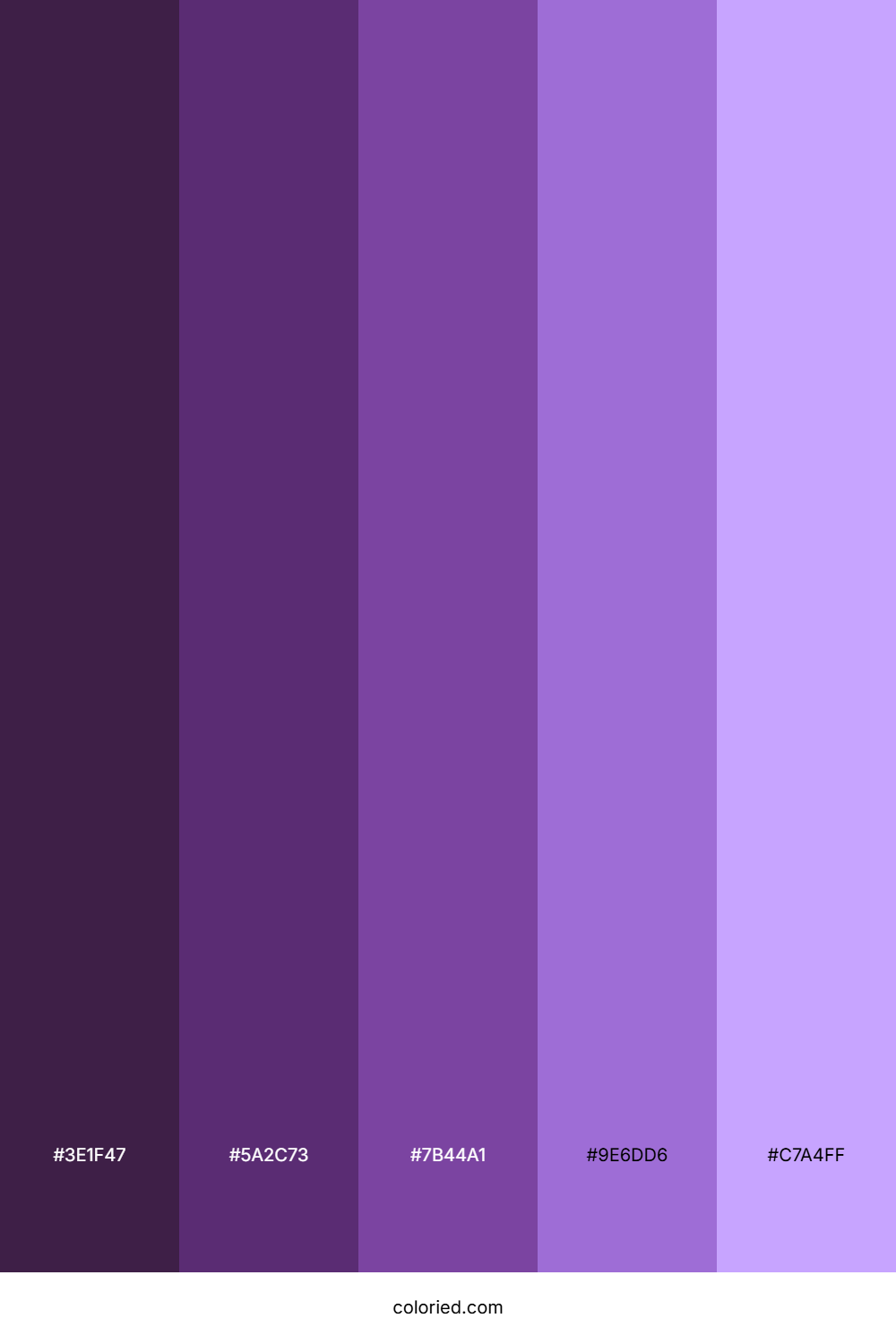 Royal Purple Gradient Color Palette